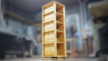 [Woodworking] Making a Rotating Bookshelf | How to Build