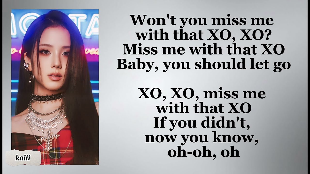 JISOO - HUGS & KISSES LYRICS 