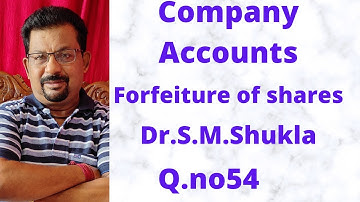 Company Accounts issue of shares Q.no 54 Dr.S.M.Shukla ||Rajusengupta Classes||