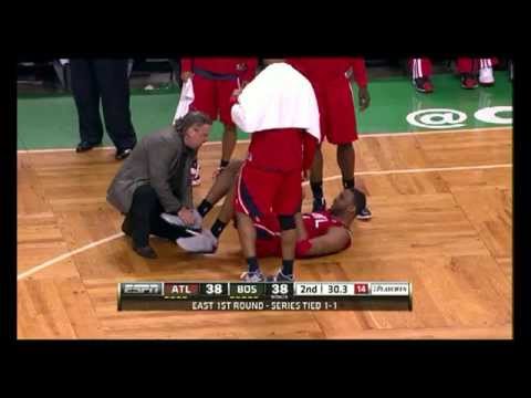 (2012 Playoffs) McGrady great 1st half vs Celtics (then sprains ankle)