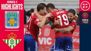 Resumen Sd Tarazona 1-0 Betis Deportivo Balompié Jornada 9 Temporada 2526