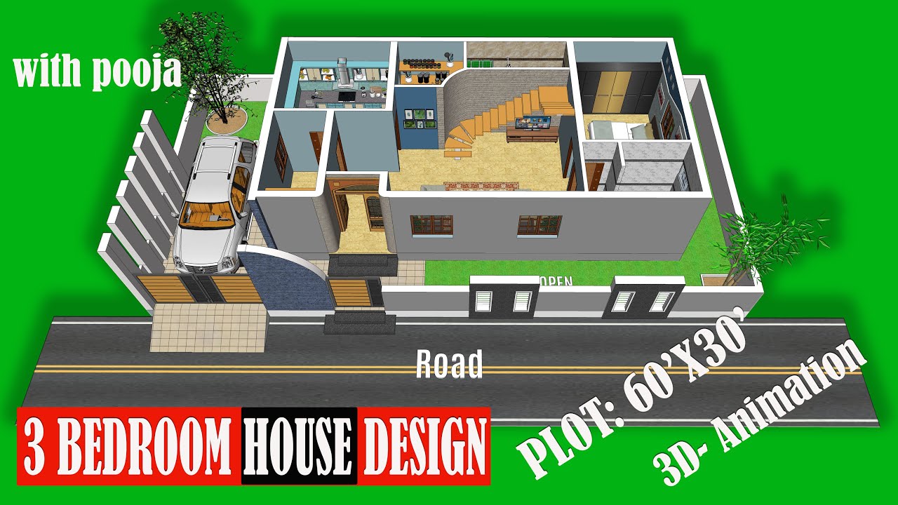 Duplex House Designs in Village  1500 Sq Ft  Draw in AutoCAD  First  Floor Plan  House Plans and Designs