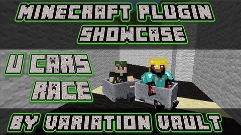 Minecraft Bukkit Plugin - U Cars race - Race minecarts - Super fun!