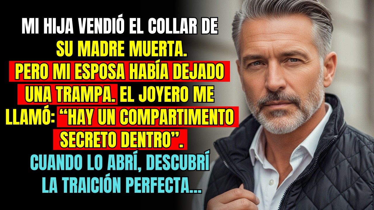 Mi hija vendió el collar de mi esposa por un viaje. Luego el comprador me llamó “Tu esposa…”