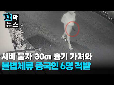 [자막뉴스] 시비 뒤 흉기까지... 불법체류 중국인 6명 적발