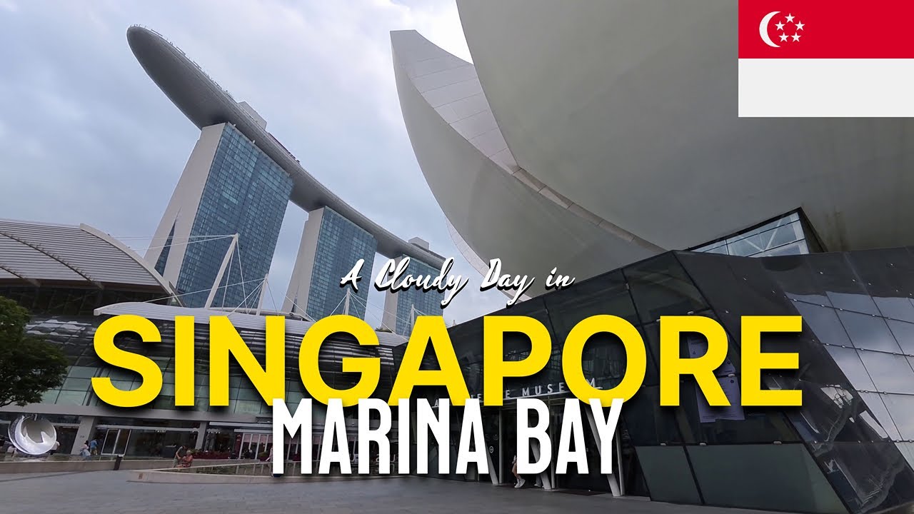 🇸🇬☁️A Cloudy Day in Singapore Marina Bay Waterfront 2026 | 4K POV Walk 👣