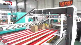 QZD Automatic Folder Gluer Corrugated Folder Gluer Packing Machine