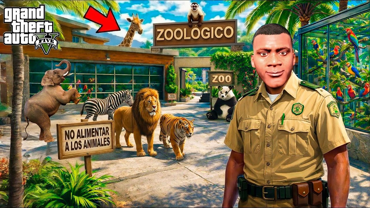 CONVERTÍ en un ZOOLÓGICO la CASA de FRANKLIN en GTA 5