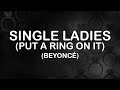 Beyonc  single ladies put a ring on it lyrics  lyric