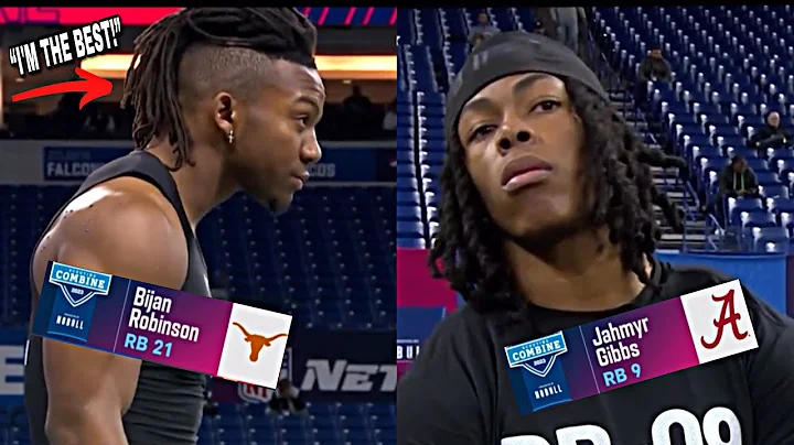 Bijan Robinson & Jahmyr Gibbs WENT AT IT! Showing who’s the Best RB @ 2023 NFL Combine 😳🔥