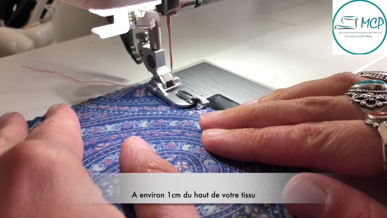 JANOME OURLET ROULÉ PIED D 2mm