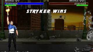 Mortal Kombat Trilogy - Stryker Fatalities (ALL) on Make a GIF