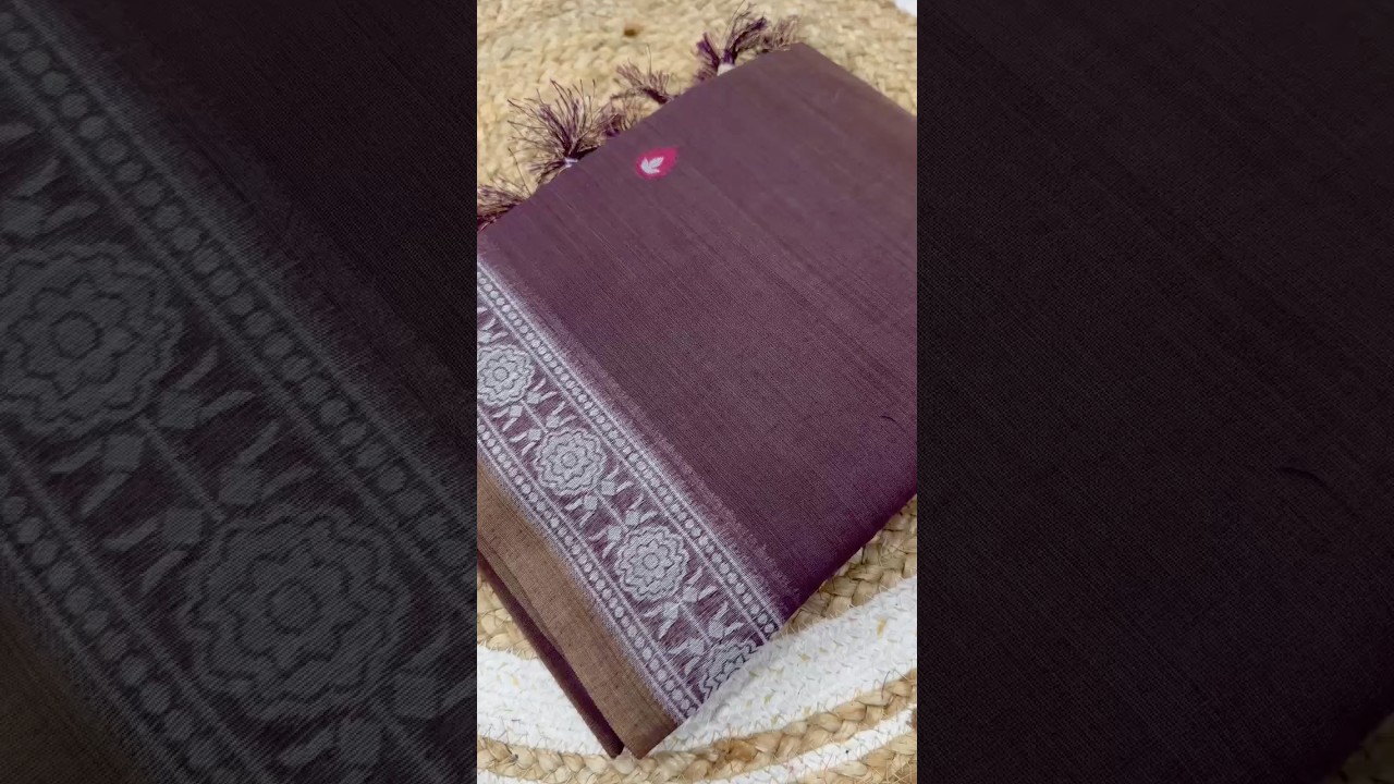 Soft Pure Muga Cotton Azrakh Style Pallu Saree