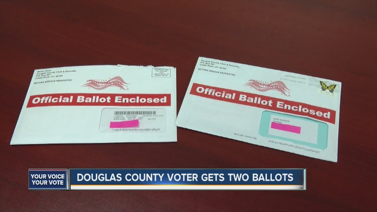 Douglas County voter gets two ballots - YouTube