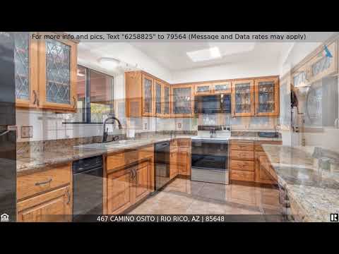 467 Camino Osito, Rio Rico, AZ home video tour
