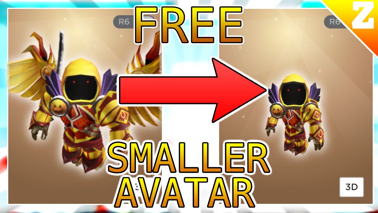 How to be SMALLER in ROBLOX for FREE! [AVATAR TRICK] - YouTube