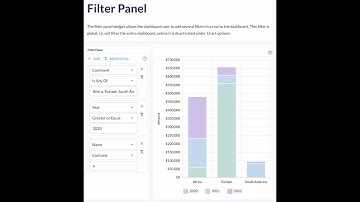 icCube v8 rc4 - powerful filter panel