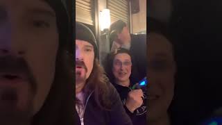 Dream Theater before Minneapolis show (James LaBrie Instagram Stories)