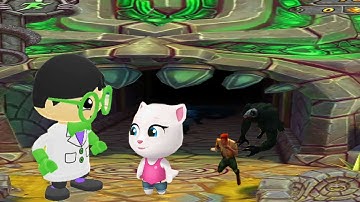 TAG WITH RYAN VS TEMPLE RUN-2 VS TALKING TOM GOLD RUN WALK THROUGH!!!!