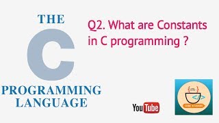 1. C Programming tutorial - Constants in C