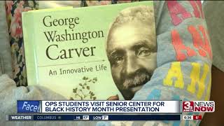 Masters Elementary students visit seniors for Black History Month program