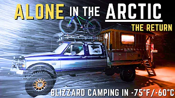 The Scariest Part of the 2,000 Mile Drive to the Arctic Ocean |  Alaskan Blizzard Camping in -75F