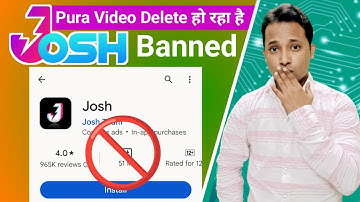 Josh Apps Banned  | Pura Video Delete हो रहा है Josh App मैं | Ali Tik Tech