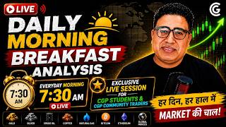 20 August Morning  market Map  Live Class | All Global Market Map |Gold, Silver, Crude Oil,  Bitcoin