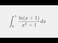 Embracing the Putnam Boi!  Integral ln(x+1)/(x^2+1) from 0 to 1 , 22/7 bigger pi Proof!