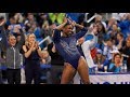 Ucla gymnast nia dennis incredible floor exercise shows off her power and energy