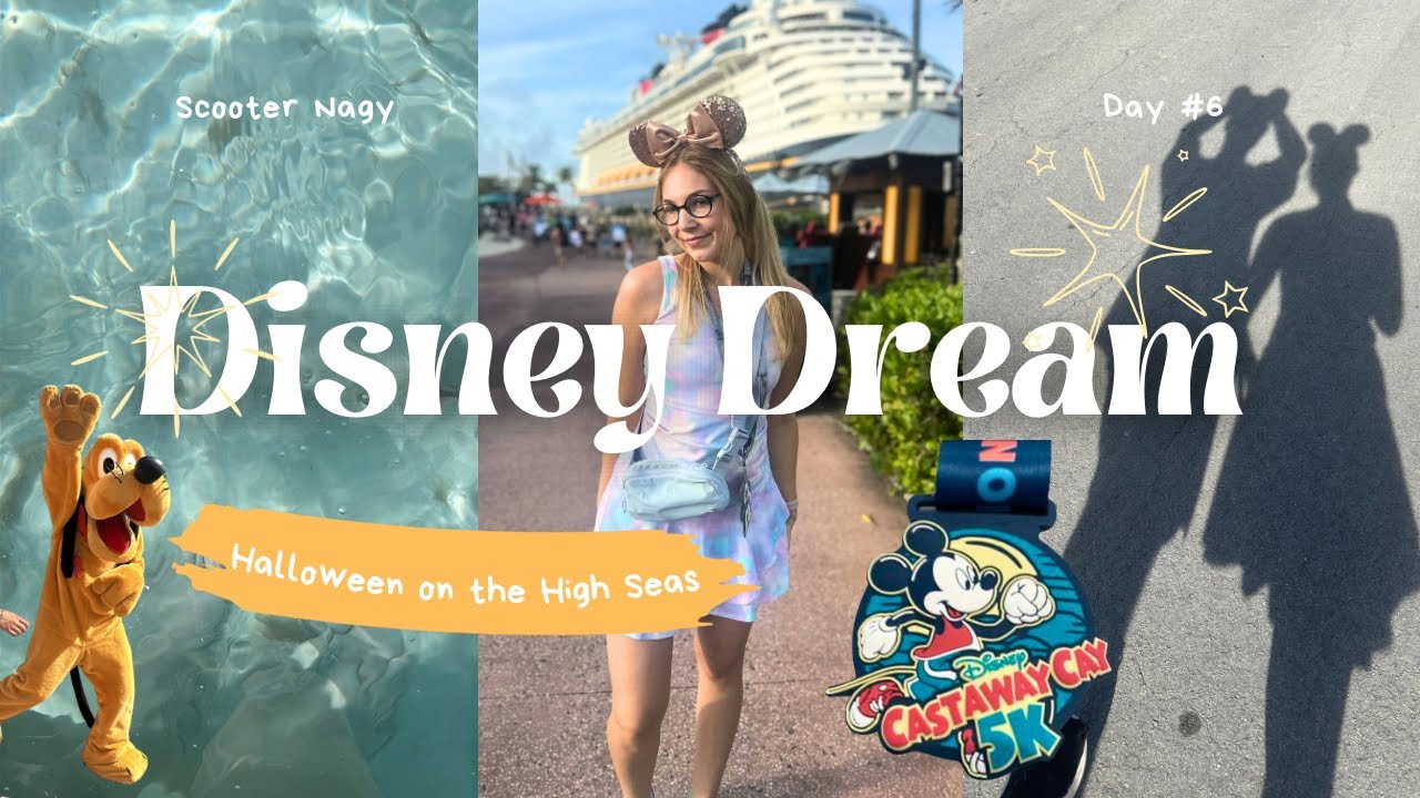 Disney Dream Halloween Cruise | Day 6 – Castaway Cay 5K & Serenity Bay 🏝️