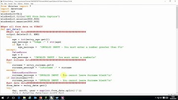 Python GUI data validation with Tkinter