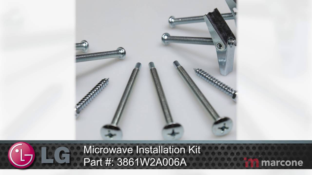 LG Microwave Installation Kit Part 3861W2A006A YouTube