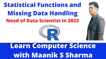 Statistical Functions and Handling Missing Values I R Programming #Rprogramming #statisticalfunction