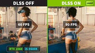 RTX 2060 Cyberpunk 2077 DLSS OFF vs DLSS ON (Quality, Balanced, Performance)