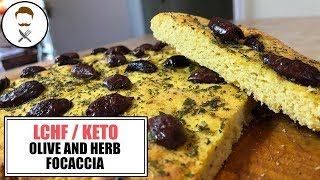 Olive & Herb Focaccia Bread (Coconut Flour / Psyllium Husk) || The Keto Kitchen