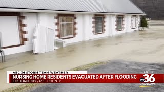 Residents of a Pike County nursing home forced to relocate due to flooding