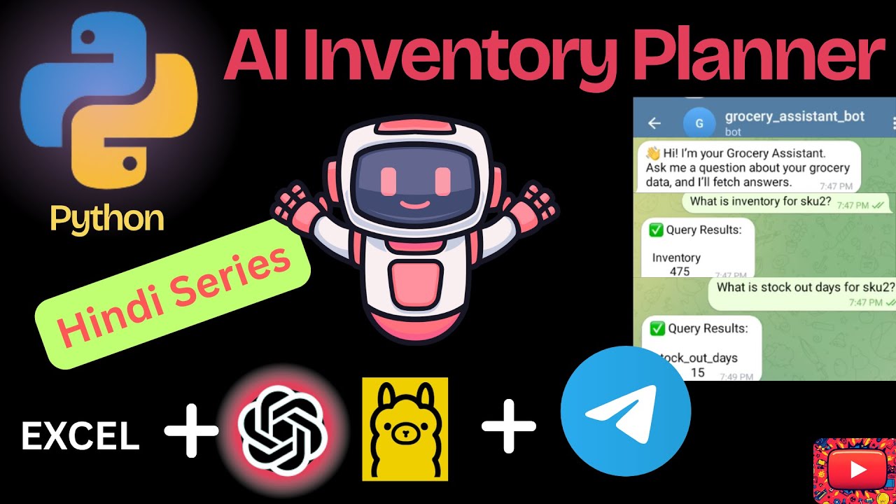 Inventory List App Using Python Reddit H1: Part 9 - Final AI Inventory Planner Project | Telegram + Python ...