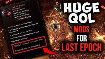 Last Epoch Mods Guide - Auto-pick & Item Tooltip Enhancements