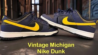 Brand New!! Unboxing of Nike Vintage Michigan Dunk!!