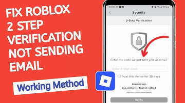 How To Fix Roblox 2 Step Verification Not Sending Email | Roblox Verification Code Not Received