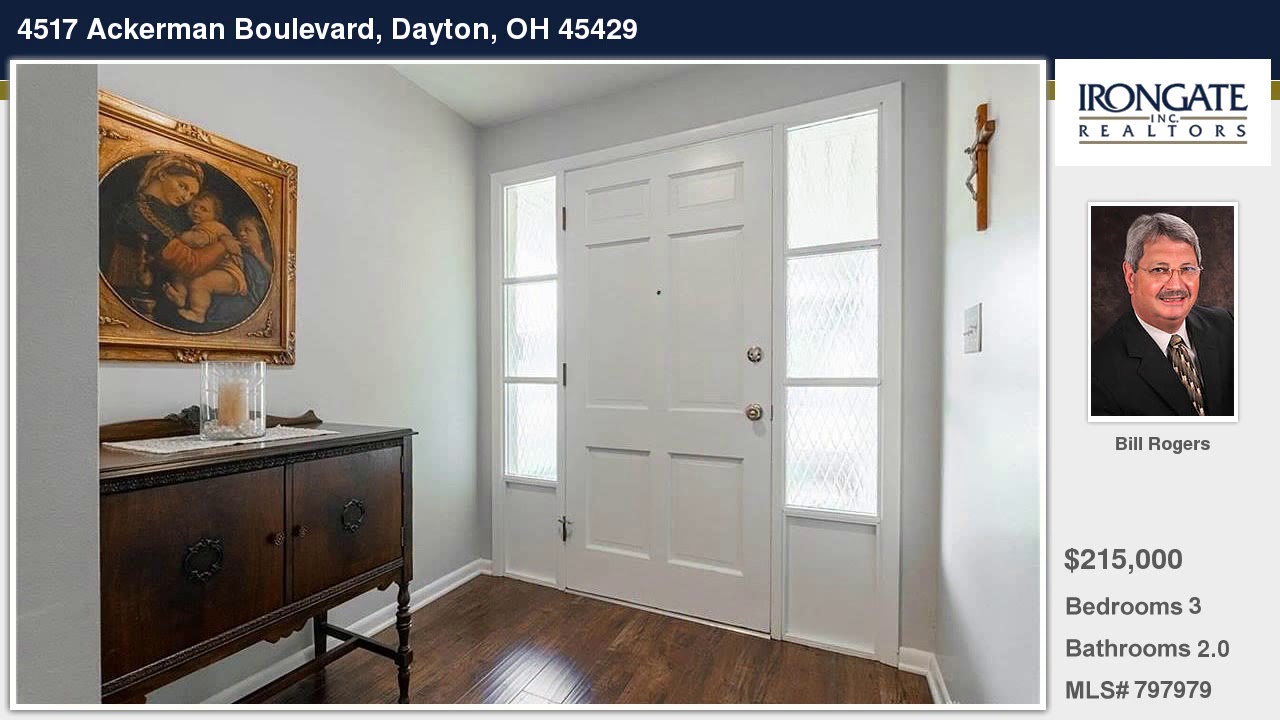 4517 Ackerman Boulevard Dayton Ohio Homes for Sale www