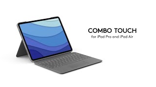 Bộ đôi Cảm ứng của Logitech - Bao kiêm Bàn phím dành cho iPad Pro và iPad Air - Màu xám Oxford vi screenshot 1