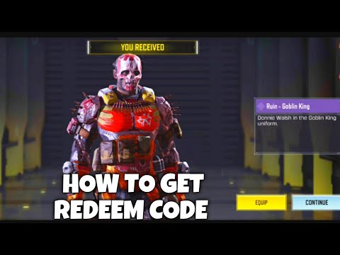 How to get Ruin Goblin King redeem code 2023, 2024 cod mobile s11 codm ...