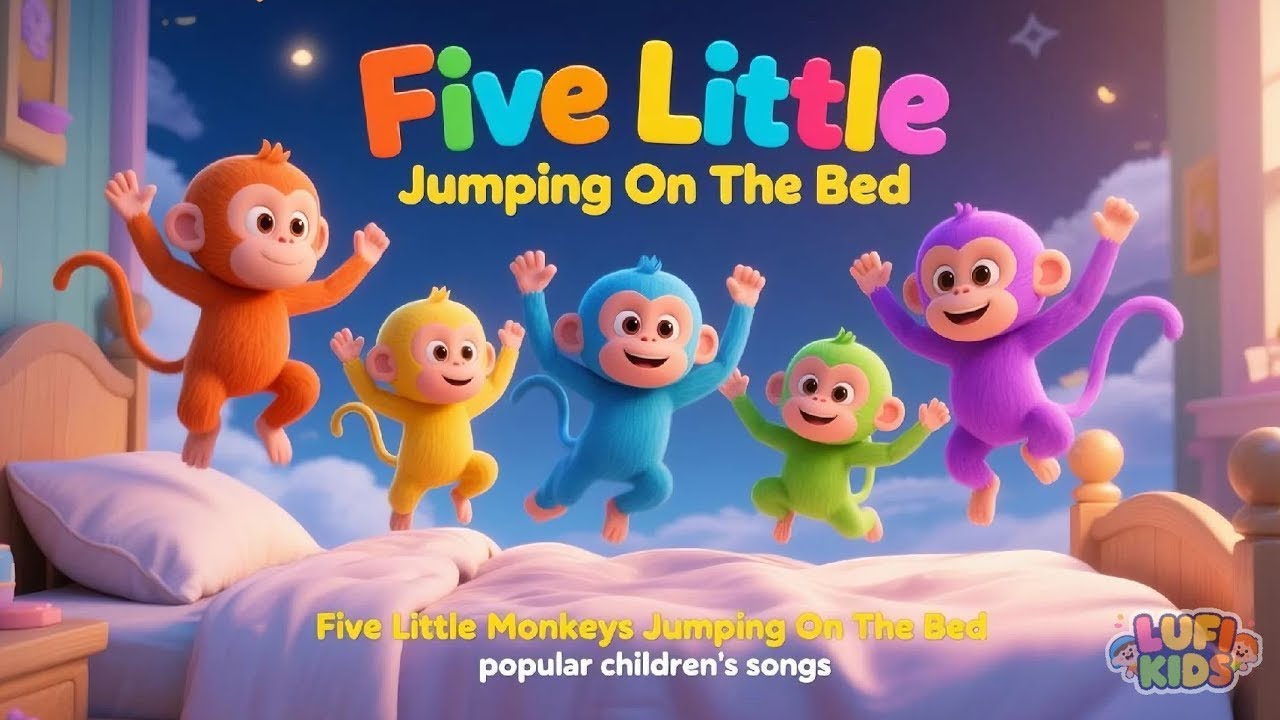 Five Little Monkeys | Five Littel Ducks + More Nursery Rhymes & Kids Songs | Lufi Kids