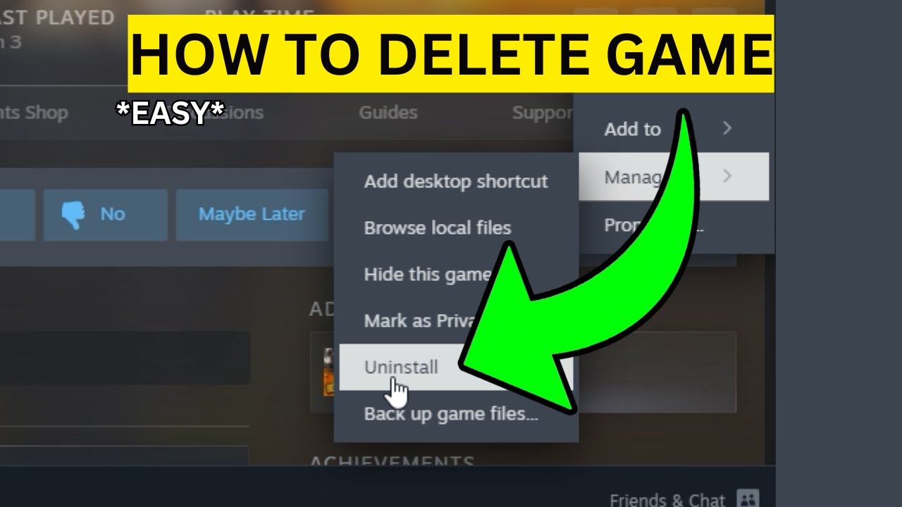 How To Delete Game on Steam(EASY)