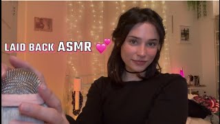 chill ASMR hang with you w/ mic rubbing, mouth sounds, clipping your hair away, face touching&more..