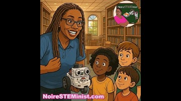 👩🏽‍💻AI Avatar Robotics Engineer: Robots at Library #NoireSTEMinist #Robots #AI #EngineerProfessor