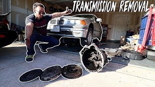 How to remove a BMW E36 transmission