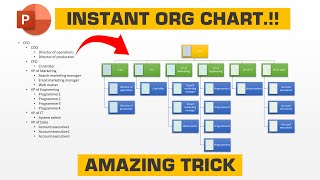 13.AMAZING TRICK - Create Instant ORG charts using PowerPoint | #powerpointtraining screenshot 3